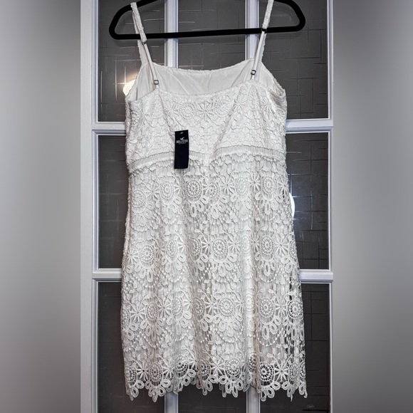 Hollister Strapless Cream Lace Dress size L - Picture 4 of 8